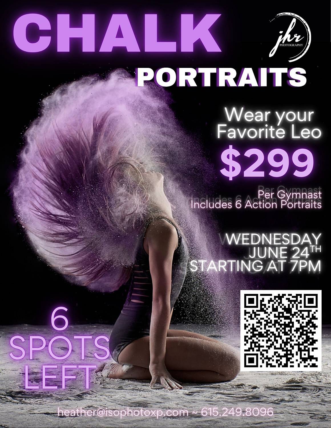 Gymnastics Chalk Portraits